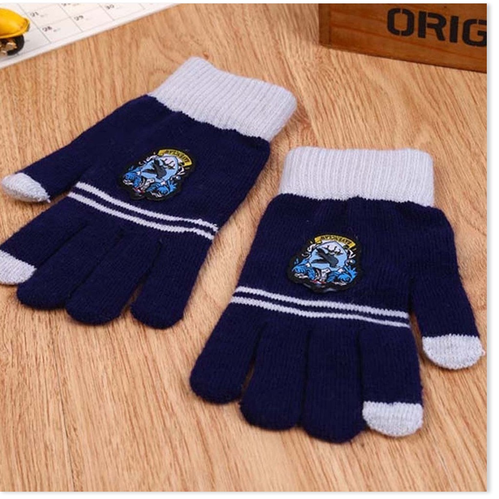 Găng Tay Harry Potter Găng Tay Đan Trường Đại Học Gryffindor Găng Tay Màn Hình Cảm Ứng