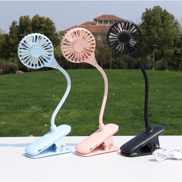 Quạt kẹp xe đẩy, nôi cũi có tích điện