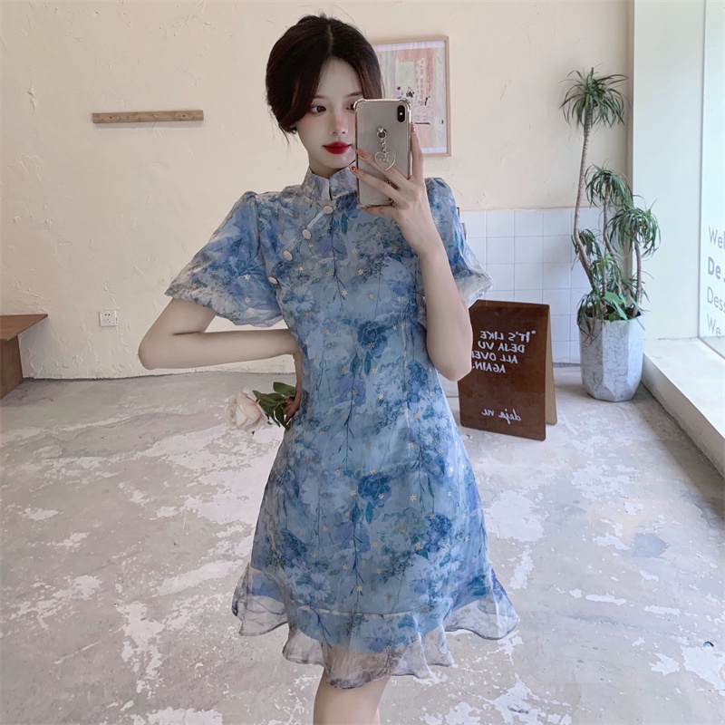 Sườn xám cách tân dáng ôm body quyến rũ cho nữ