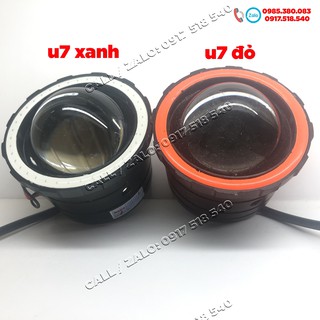 Đèn led trợ sáng u7 ngắn ngũ sắc