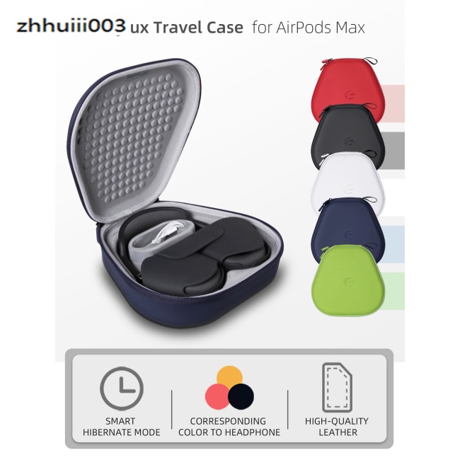 Hộp Đựng Tai Nghe Airpods Max Thông Minh Bằng Da Chống Thấm Nước
