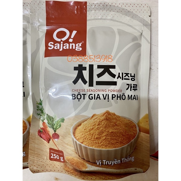 Bột Phô mai Lắc Hàn Quốc O!Sajang 250gr