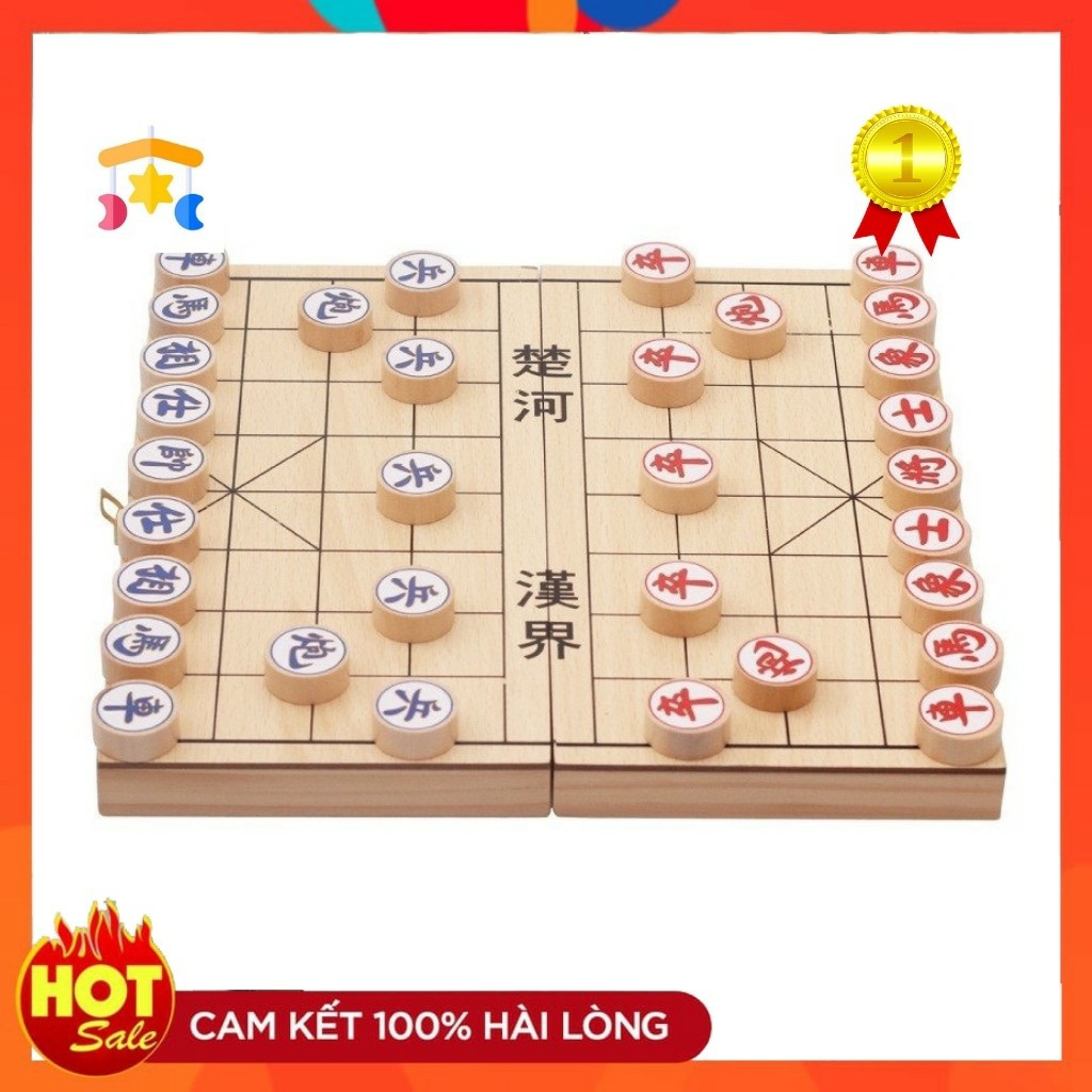 Đồ Chơi Cờ Tướng Bằng Gỗ Có Hộp Đựng Tiện Lợi Có Thể Gấp Gọn Giúp Trẻ Rèn Luyện Tư Duy Nhanh Nhạy
