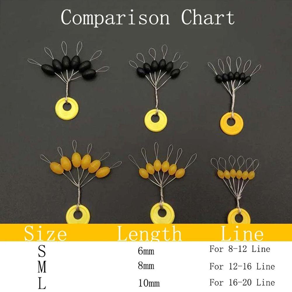 Phao Nổi Câu Cá Bằng Cao Su Hình Hạt Đậu S M L