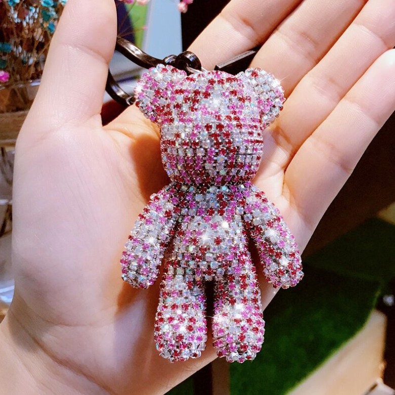 Móc khoá Bearbrick đính đá handmade