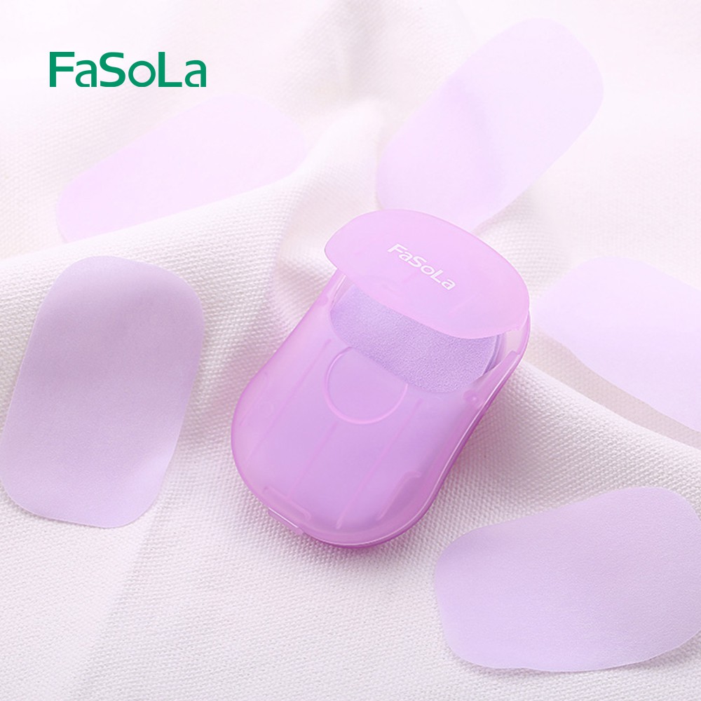 Xà phòng giấy bỏ túi tiện dụng (50 miếng) FASOLA FSLJY-162