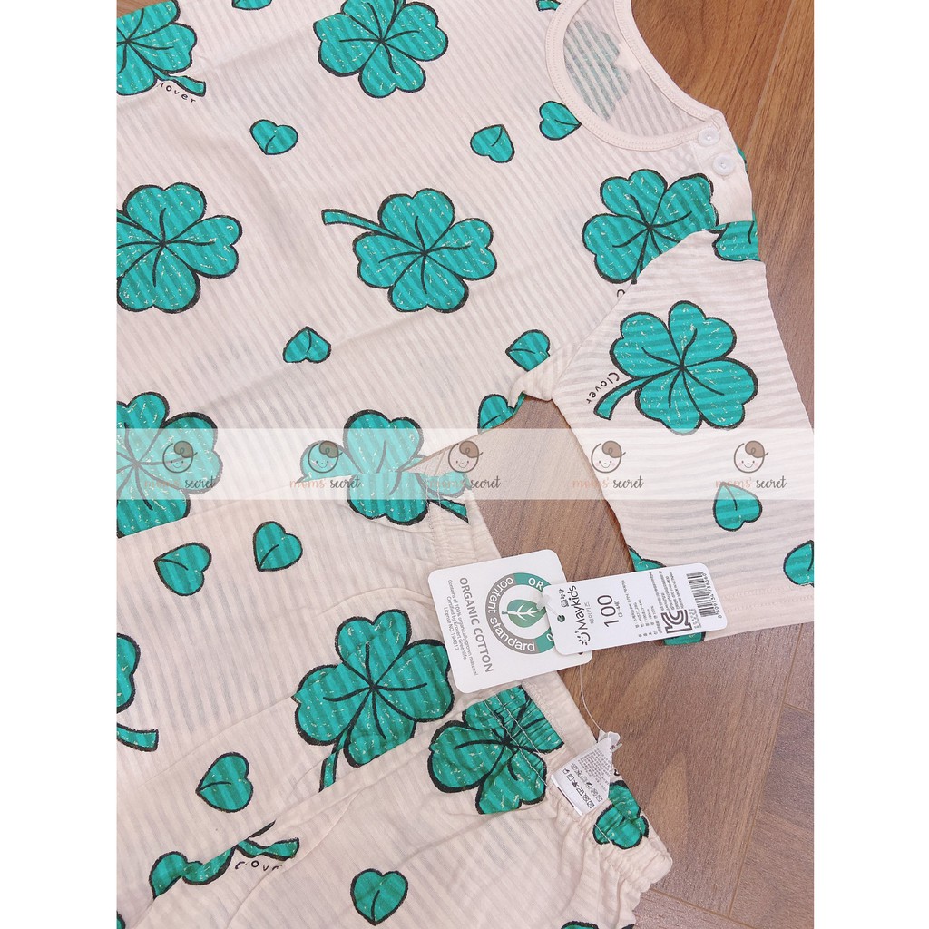 🐬[Chính Hãng] Bộ Quần Áo Lửng Lucky Clover Cho Bé - Maykids 2021 - Nhập Khẩu Hàn Quốc🐬