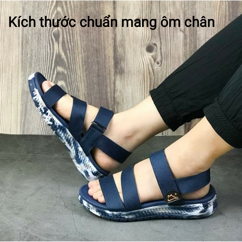 Dép quai ngang nam, giày sandal nữ FACOTA chính hãng, quai dù đi học thời trang hàn quốc