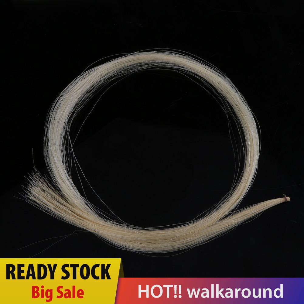1 Hank Universal Gold + White Stallion Horse Hair For Violin Bow