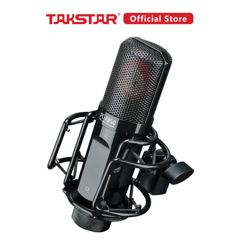 Mic Thu Âm Hát Livestream Karaoke Chuyên Nghiệp Takstar PC-K850 Chính Hãng Cao Cấp, Độ Nhạy Cao, Lọc Ồn Bảo Hành 12Tháng