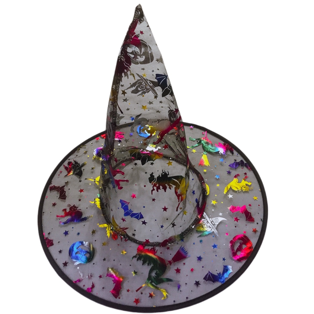 Nón phù thủy hóa trang halloween cho bé - Nón cosplay phù thủy lễ hội hóa trang Halloween, lễ hội ma - VPP Gấu Bông Baby