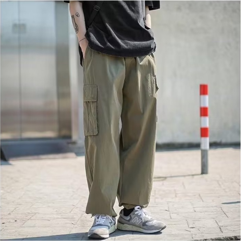 Quần Legging Ống Rộng Phong Cách Nhật Bản Dành Cho Nam