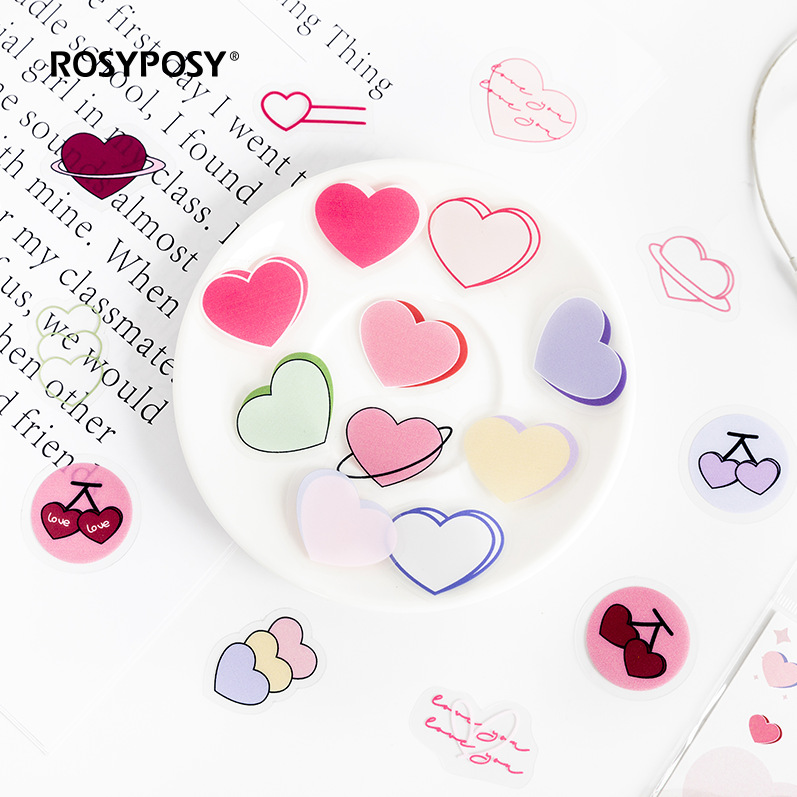 Set 40 miếng dán trang trí nhiều kiểu dáng tùy chọn phong cách đáng yêu