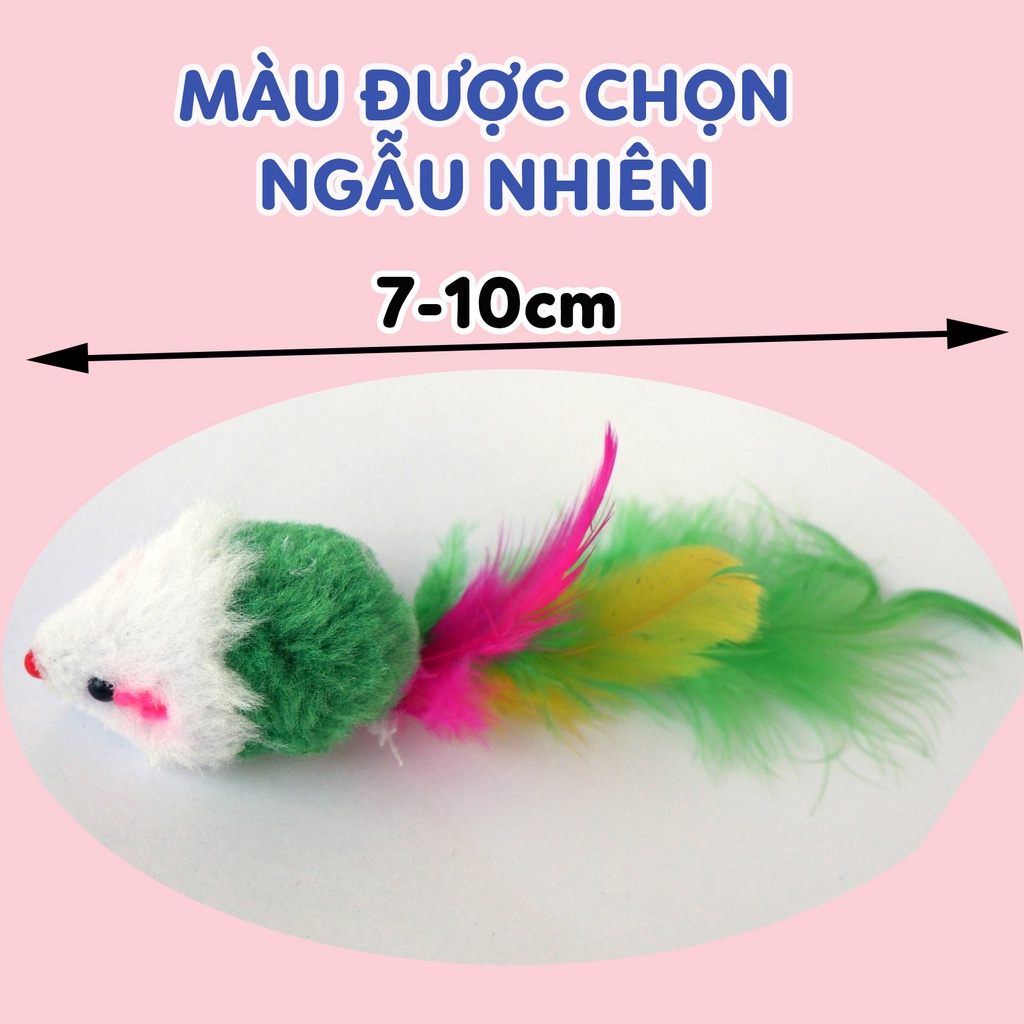 Chuột bông lông vũ đồ chơi cho mèo Lapeta