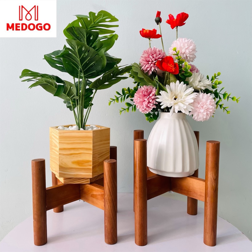 ĐÔN GỖ TRÒN ĐỠ CÂY CẢNH TRANG TRÍ NHÀ CỬA, ĐÔN GỖ ĐỂ CHẬU HOA BẰNG GỖ THÔNG ĐẸP-01