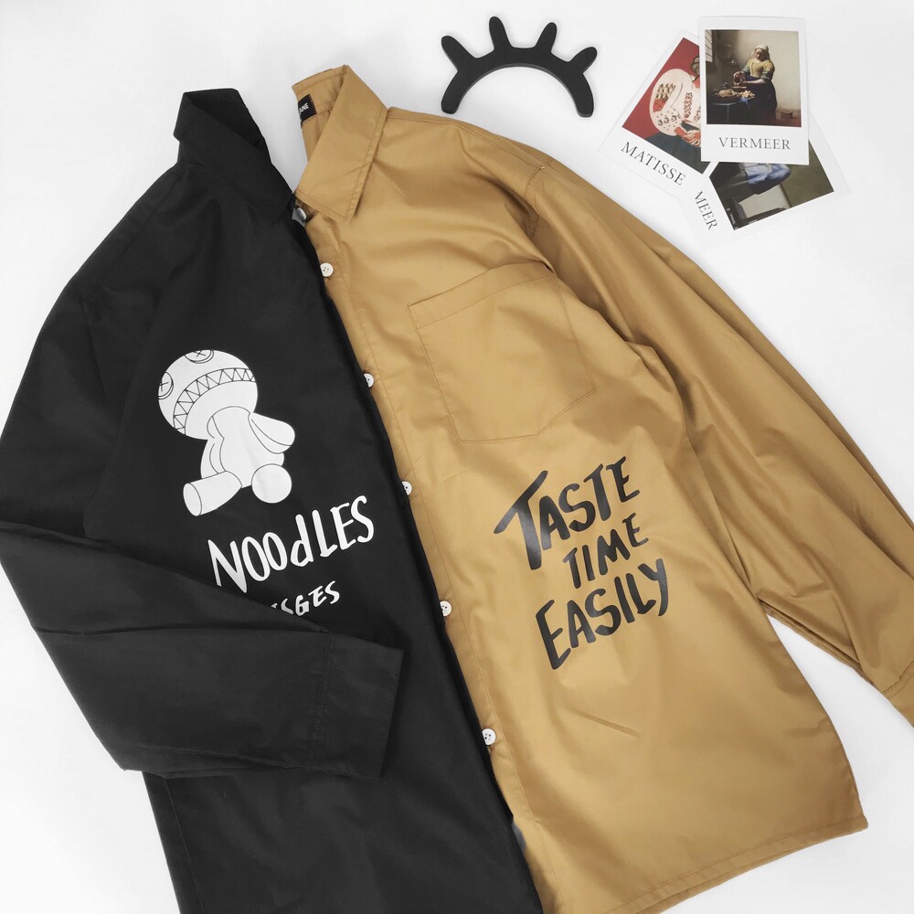 Áo Sơmi dài tay Noodles, JACKLANE, Áo sơmi dài tay Unisex Jack Lane | BigBuy360 - bigbuy360.vn