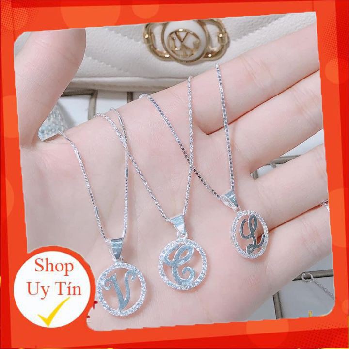 ❤️FREESHIP ❤️ [SALE CỰC KHỦNG] Set Bạc Chữ Cái Theo Tên Đủ 24 Chữ Cái Siêu Đẹp