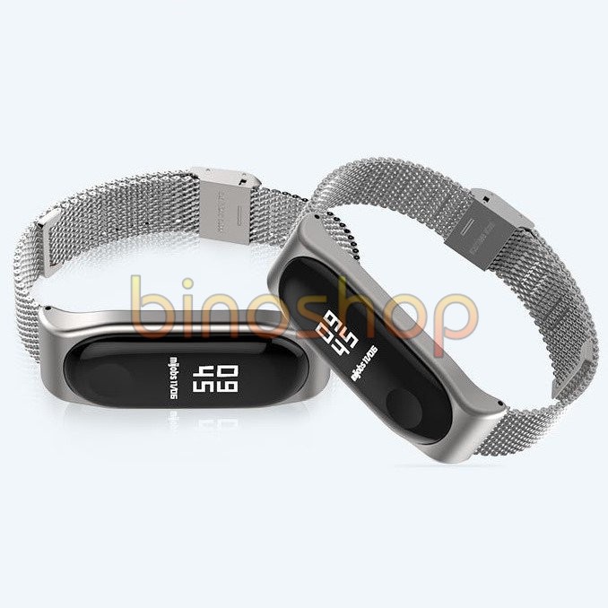 [Xiaomi Miband 4] Dây đeo kim loại khóa bấm Xiaomi Miband 4