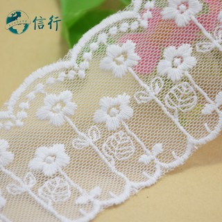 5.8cm Rộng cotton Thêu Ren Cạnh Ren Vải diy trims mini Đầm Ren Ruy Băng Quần Áo Phụ Kiện 3586