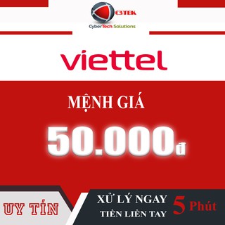 Thẻ Nạp Viettel 50K - Shop C3TEK STORE