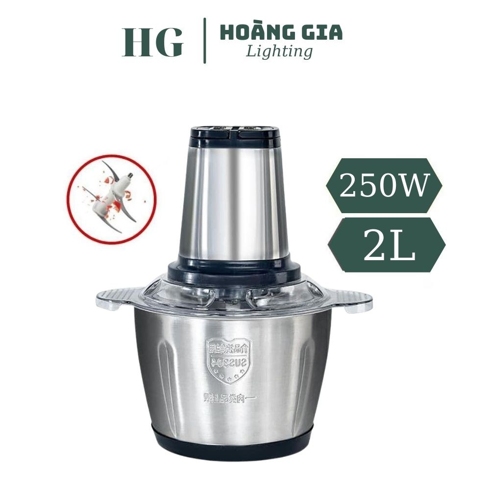 Máy Xay Thịt - Cối Xay Thịt 4 Lưỡi Inox 304 Không Gỉ Công Suất 250W