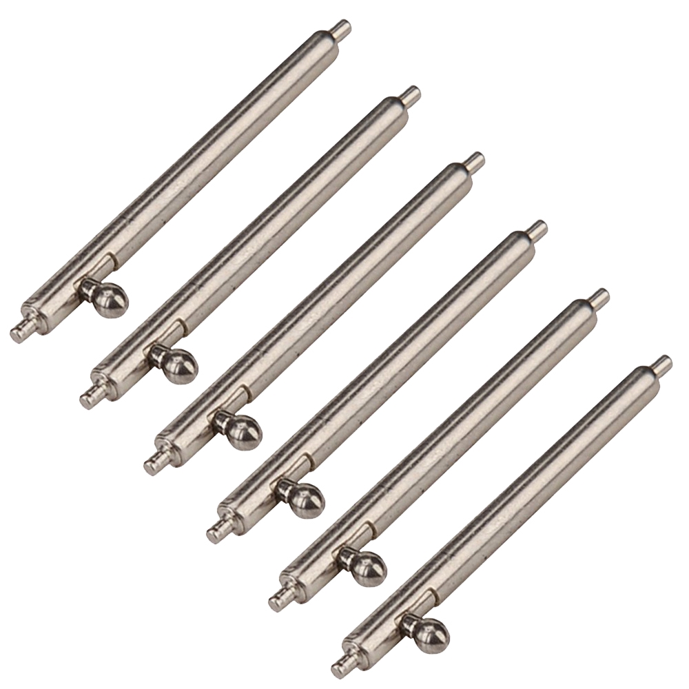 Bộ 6 Chốt Đồng Hồ Bằng Thép Không Gỉ Đường Kính 20mm 22mm