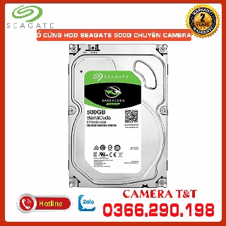 Ổ CỨNG 500G SEAGATE CHUYÊN DỤNG DÀNH CHO CAMERA - DUNG LƯỢNG TÙY CHỌN - BẢO HÀNH 02 NĂM