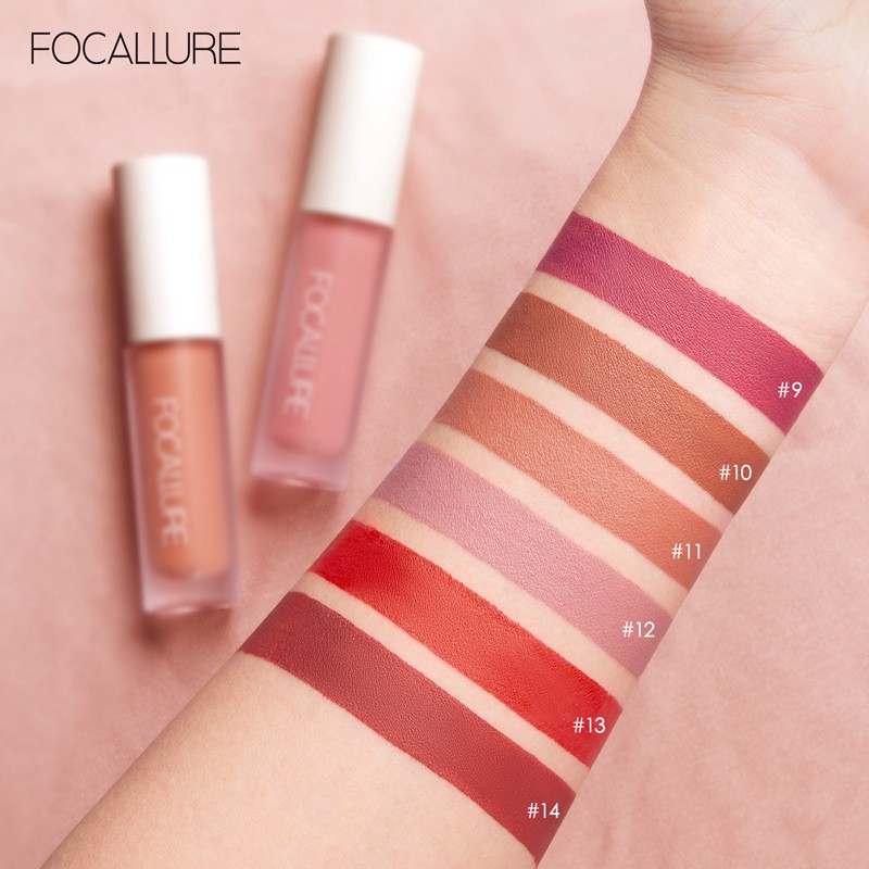 Son lì FOCALLURE màu nude chống thấm nước và lâu trôi