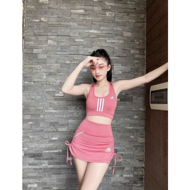Bộ Thể Thao Hoạ Tiết Adidas Tập Gym, Yoga, Aerobic,...