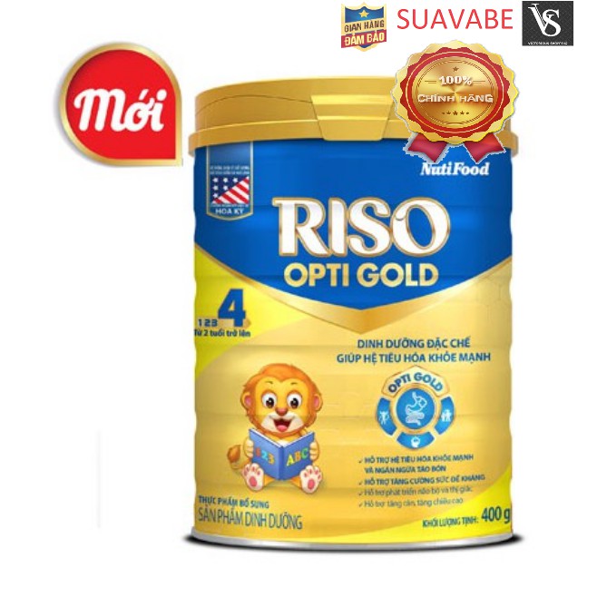 Sữa Bột Nutifood RISO Opti Gold 4 900g