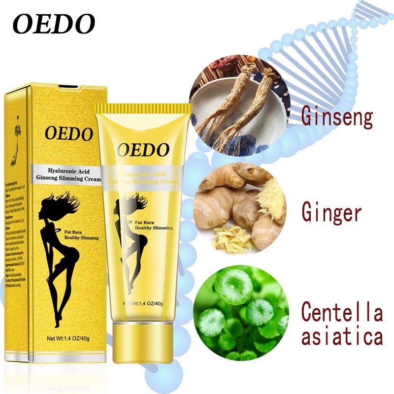 Kem Tan Mỡ Bụng OEDO Chứa Axit Hyaluronic Chiết Xuất Nhân Sâm Đốt Cháy Chất Béo Giảm Cân