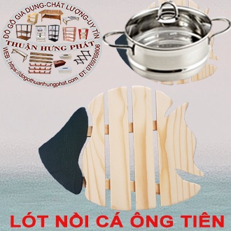 LÓT NỒI HÌNH CÁ ÔNG TIÊN-Dùng lót nồi, xoang, chảo