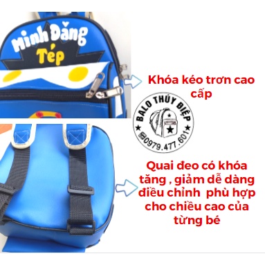 Balo Hình Oto Thêu Tên Bé Theo Yêu Cầu