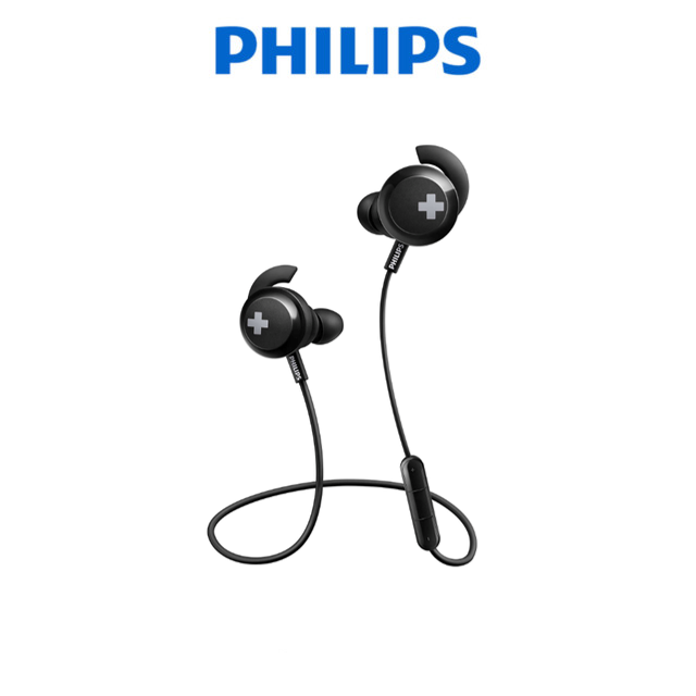 [Mã 267ELSALE hoàn 7% xu đơn 300K] Tai nghe Bluetooth Thể Thao Philips SHB4305BK/00 (Đen) - Chính Hãng