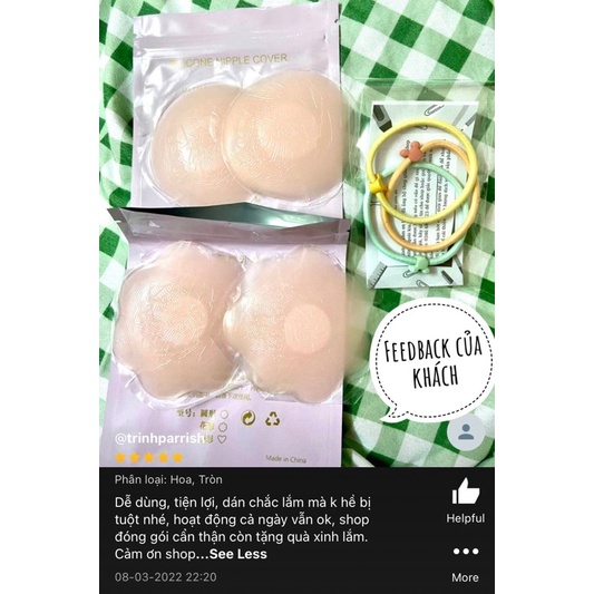 Miếng dán ngực silicon, dán đầu ti silicon