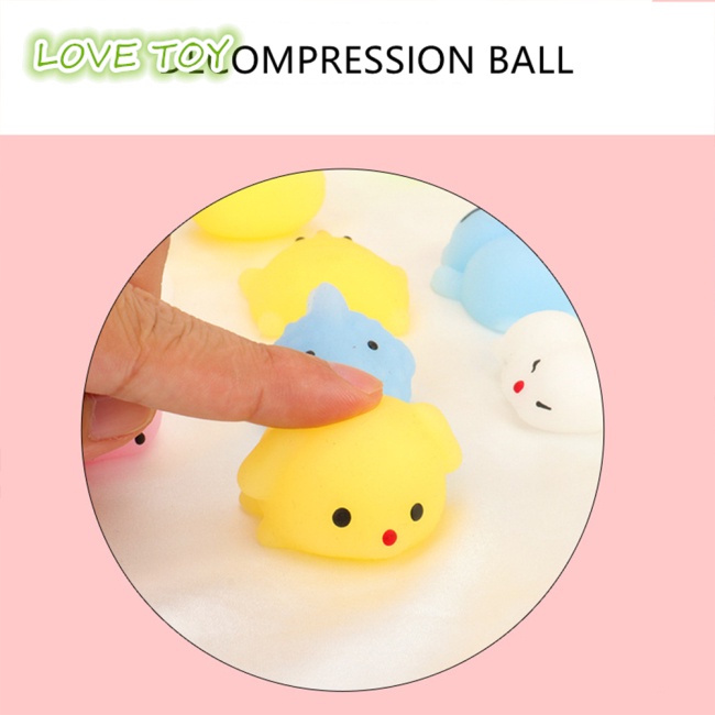Đồ chơi nắn bóp đàn hồi giảm stress hình bánh bao dễ thương