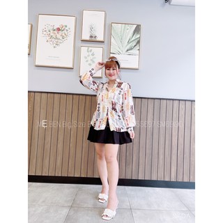 #Bigsize áo sơ mi họa tiết