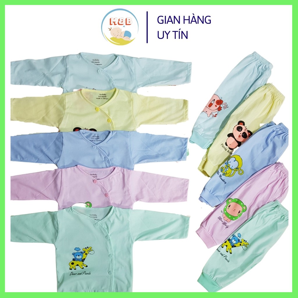 Bộ dài tay cho bé trai gái sơ sinh cotton quần áo trẻ em đẹp – BDT05