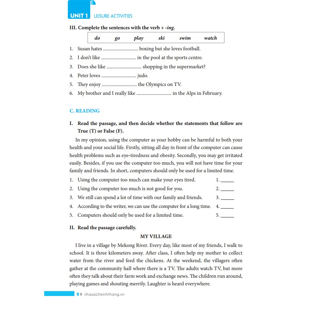 Sách - Bài tập tiếng Anh lớp 8 - Có đáp án (tái bản 01)