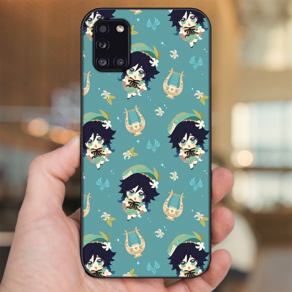 Ốp lưng Samsung A31 viền đen in hình Venti Genshin Impact