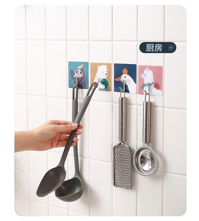 Móc treo đồ dán tường hình hoạt hình xinh xắn