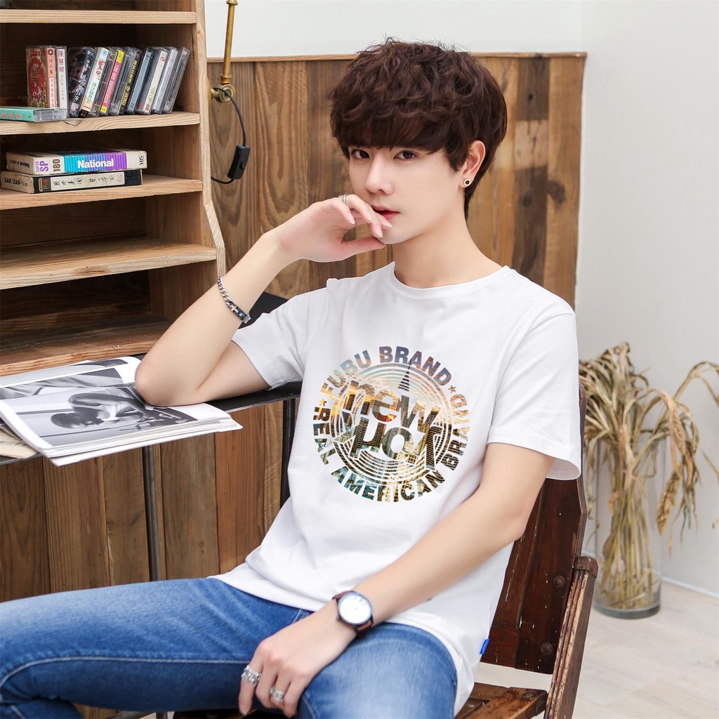 Áo thun nam, áo phông nam tay ngắn cổ tròn newtok chất cotton co giãn 4 chiều alex cool