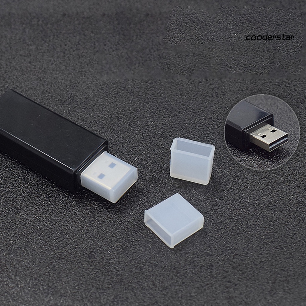 Bộ 5 nắp nhựa đậy cổng sạc USB chống bụi cho điện thoại