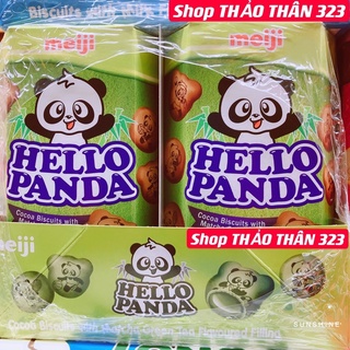 Bánh Gấu HELLO PANDA meiji 50g (Vị Dâu, Vị Kem Sữa, Vị SôCôla)