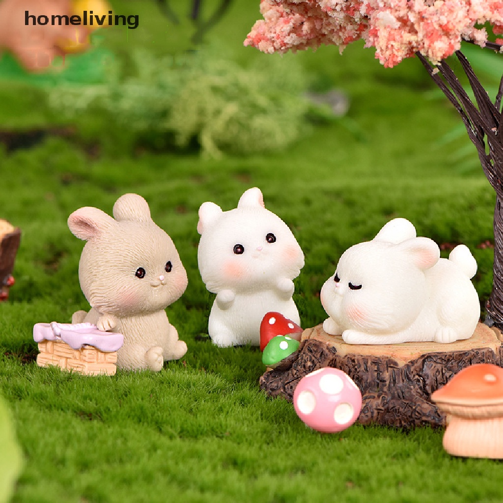 Mô Hình Chú Thỏ Đáng Yêu Trang Trí Tiểu Cảnh