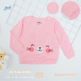 GOODMAMA Áo thu đông dài tay bé trai, bé gái chất Petit