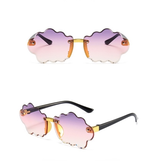Kính Mát Gọng Đám Mây Màu Gradient Thời Trang Cho Bé