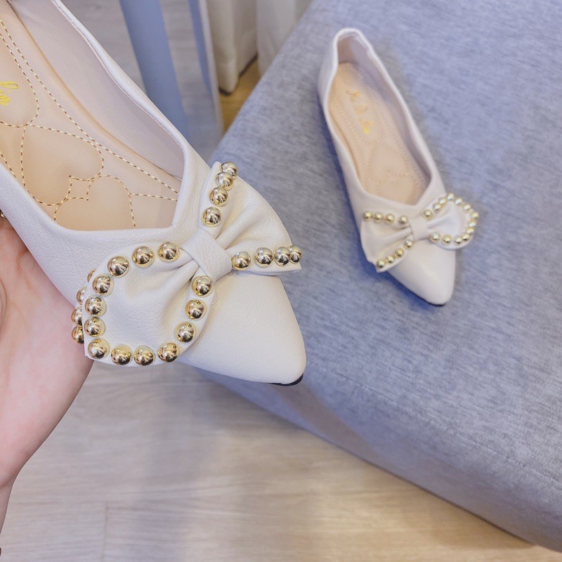 Giày búp bê nơ đính đá siêu êm mã B7 | BigBuy360 - bigbuy360.vn