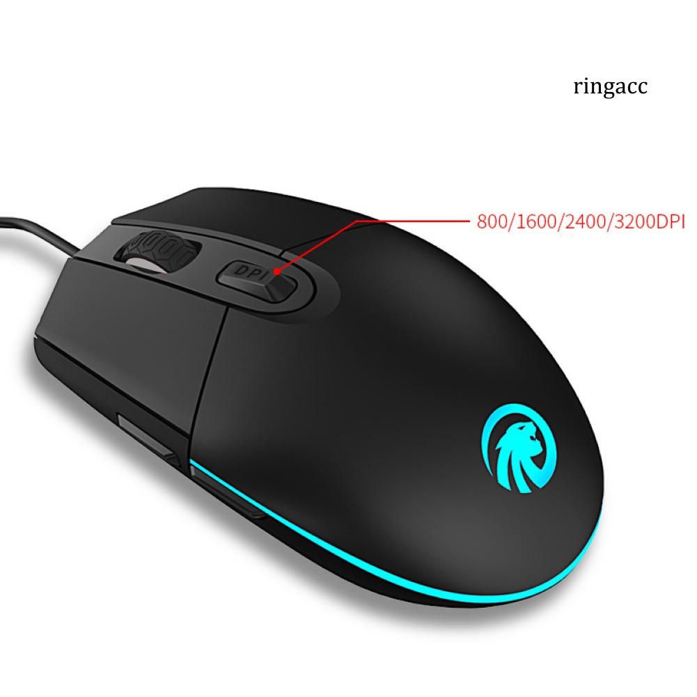 Chuột Máy Tính Usb Gắn Đèn Led Nhiều Màu