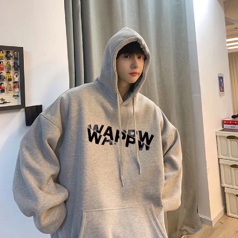 Áo hoodie Mùa Đông Dáng Rộng In Chữ Phong Cách Nhật Bản Thời Trang Thoải Mái Cho Nam Và Nữ [M-5XL]